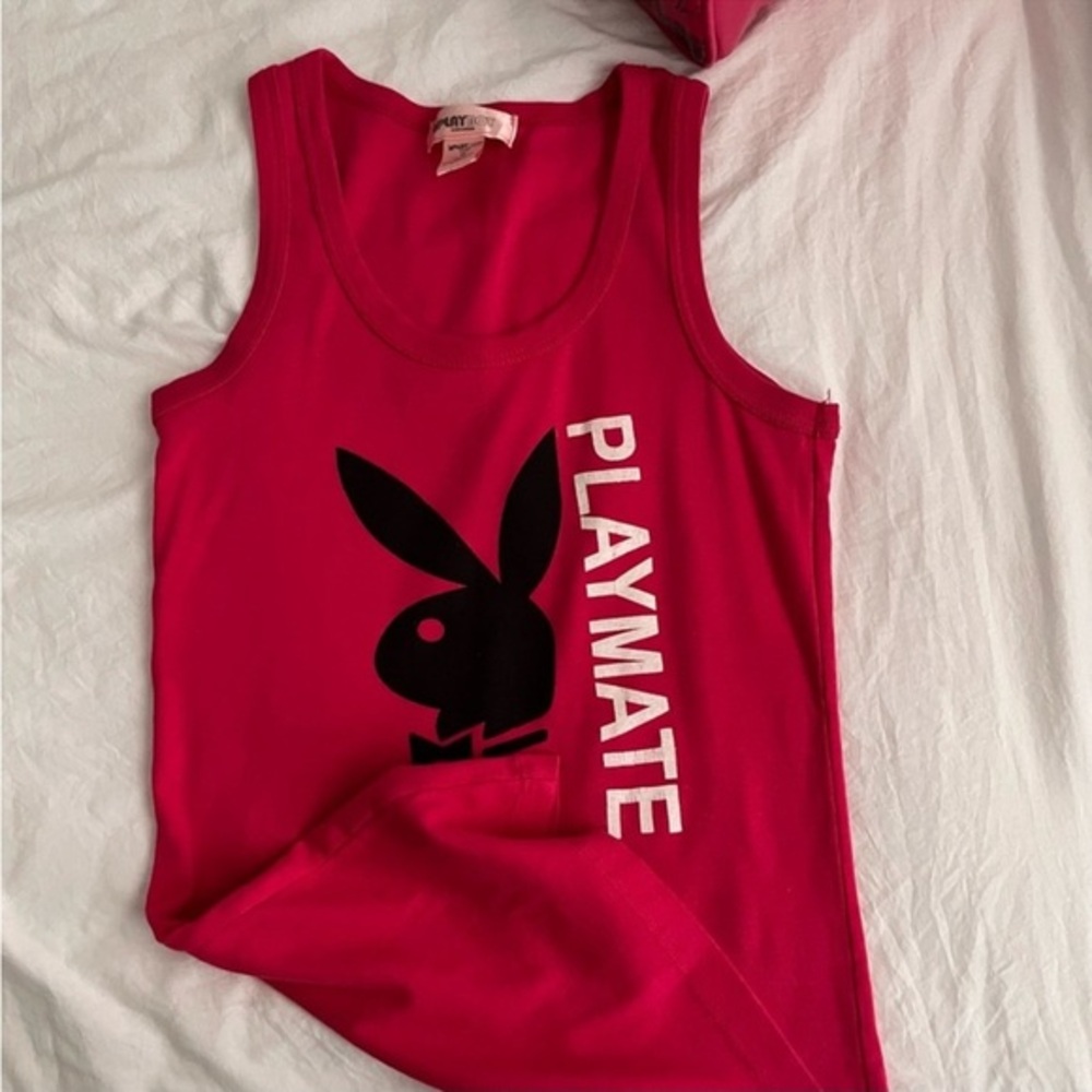 Playboy Playmate Y2K Pink Tank Top 🤍​